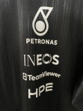 2026 F1 Mercedes Black T-Shirts Racing Suit (圆领)