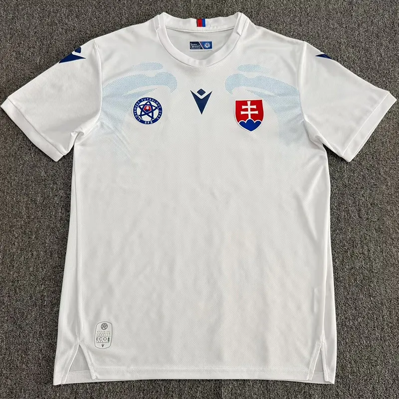 2026-27 Mens Slovakia Away White Fans Soccer Jersey
