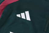 2026-27 Kids Real Madrid Sark Green Half Pull Training suit
