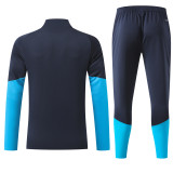 2026-27 Kids Spain Cyan Half Hull Training Suit(have two star ⭐⭐)