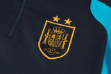 2026-27 Kids Spain Cyan Half Hull Training Suit(have two star ⭐⭐)