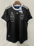 2026 F1 Mercedes Black T-Shirts Racing Suit (圆领)