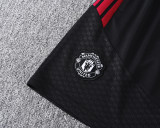 2026-27 Manchester United Black Vest Training Short Suit