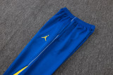 2026-27 Kids Brazil Blue Long-Pull Training Suit  E26128#