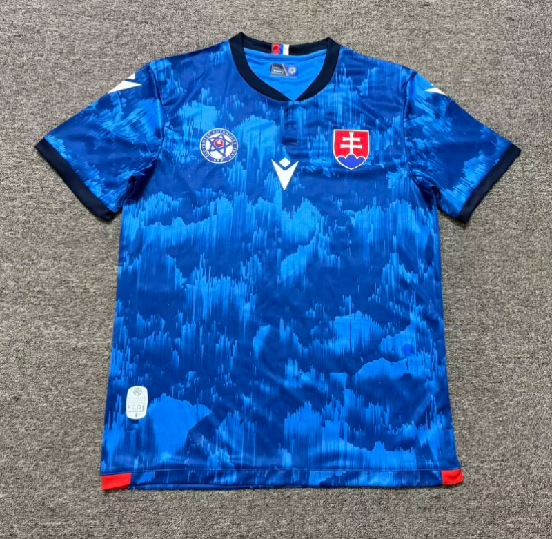2026-27 Mens Slovakia Home Blue Fans Soccer Jersey
