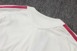 2026-27 Kids Real Madrid Beige Half Pull Training Suit E26130#