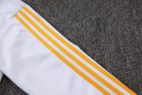 2026-27 Kids Real Madrid White Long Pull Training Suit E26132#