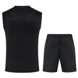 2026-27 Manchester United Black Vest Training Short Suit