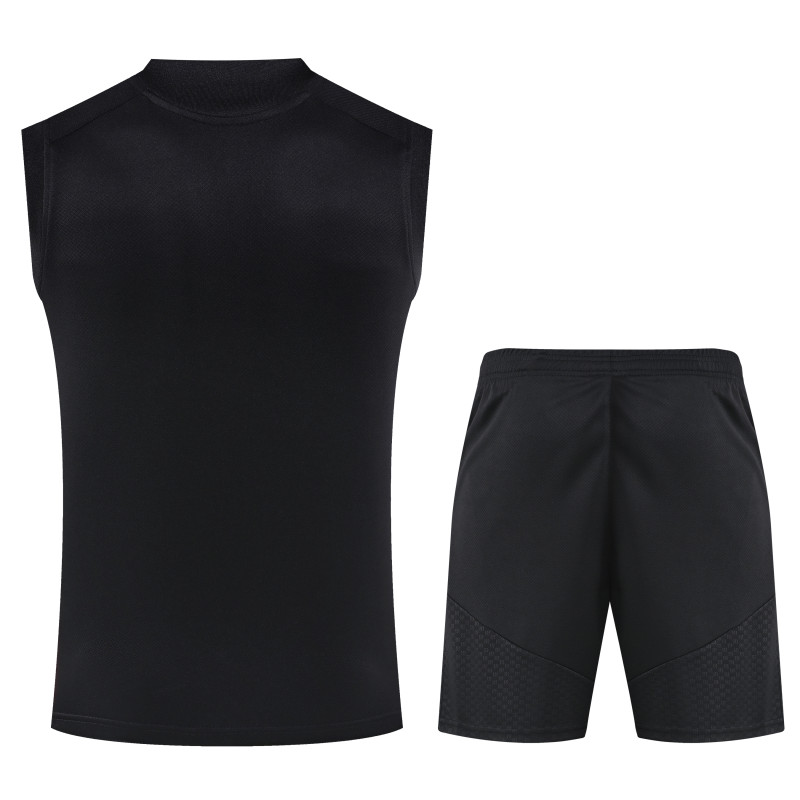 2026-27 Manchester United Black Vest Training Short Suit