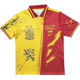2026-27 Mens Spain Red Yellow Polo Special Edition Fans Soccer Jersey