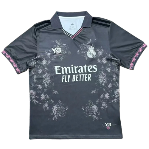 2026-27 Real Madrid Black Y-3 Special Edition Polo Soccer Jersey