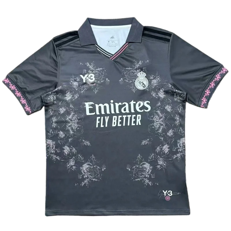 2026-27 Real Madrid Black Y-3 Special Edition Polo Soccer Jersey