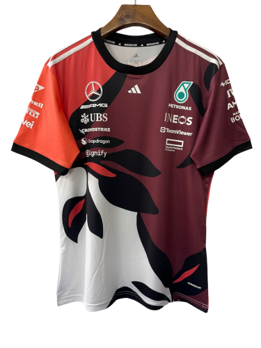 2025 F1 Mercedes T-Shirts Racing Suit (圆领)