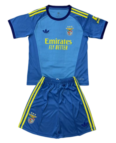 2026-27 Kids Benfica Goalkeeper Blue Soccer Jersey