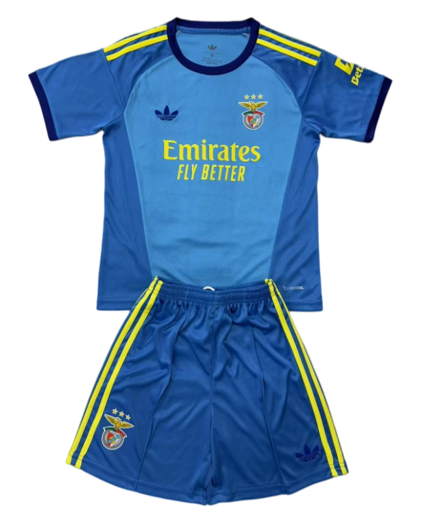 2026-27 Kids Benfica Goalkeeper Blue Soccer Jersey