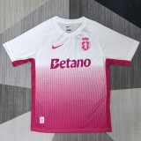 2026-27 Mens Sporting Lisbon White Pink Training Shirts