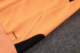2026-27 Kids Arsenal Orange Long Pull Training Suit E26134#