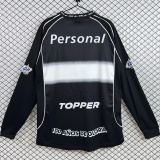 2002 Club Olimpia Away Black Long Sleeve Retro Soccer Jersey