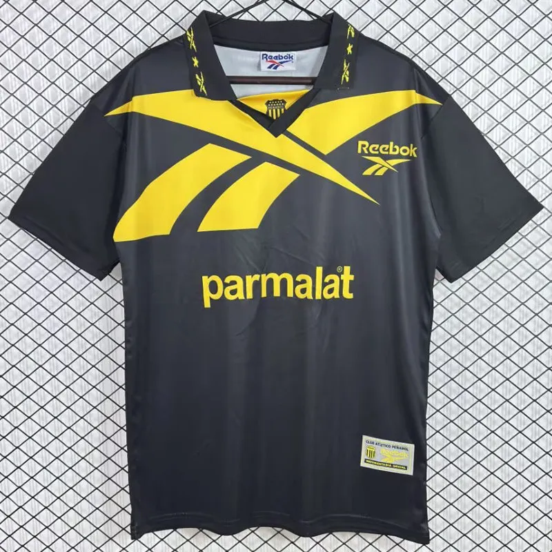 1998-1999 Mens Atletico Penarol Away Black Retro Soccer Jersey