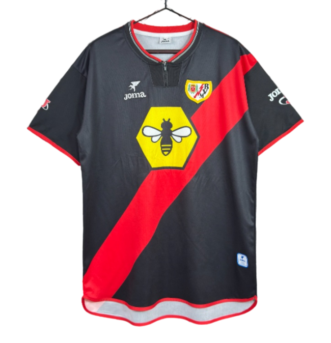 2000-01 Rayo Vallecano Away Black Retro Soccer Jersey