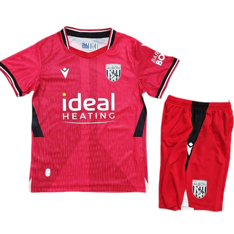 2026-27 Kids West Brom Away Red Soccer Jersey