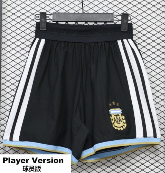 2026-27 Argentina Messi Farewell Match Black Player Shorts Pants