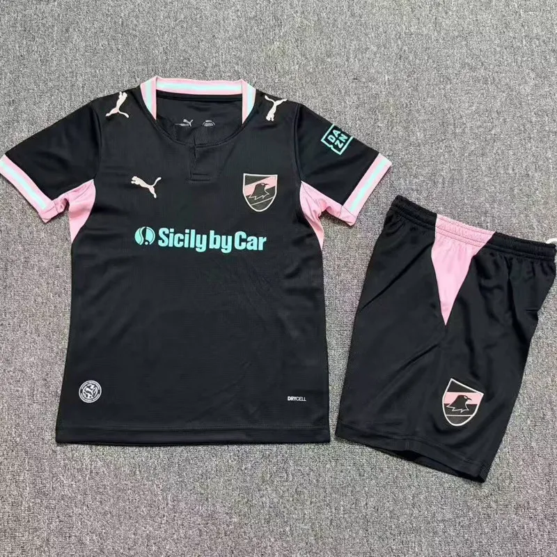 2026-27 Kids Palermo F.C. Third Away Black Soccer Jersey
