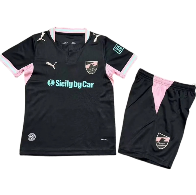 2026-27 Kids Palermo F.C. Third Away Black Soccer Jersey