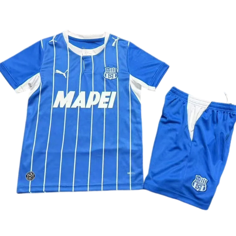 2026-27 Kids Sassuolo Third Away Blue Soccer Jersey