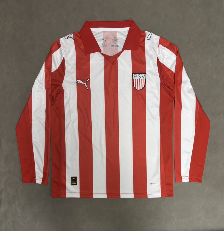 2026-27 Mens PSV Eindhoven 100th Anniversary Long Sleeve Soccer Jersey