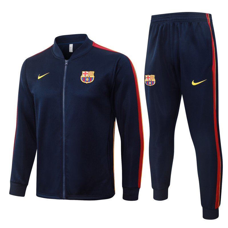 2026-27 Mens Barcelona Cyan Long Pull Training Suit A26081#