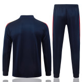 2026-27 Kids Barcelona Cyan Long Pull Training Suit E26147#