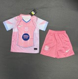 2026-27 Kids Barcelona Pink Special Edition Soccer Jersey