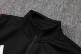 2026-27 Mens Manchester United Black Long-Pull Training Suit  A26089#