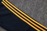 2026-27 Kids Real Madrid Cyan Long Pull Training Suit E26146#