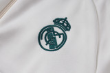 2026-27 Mens Real Madrid Beige Long Pull Training Suit  A26092#