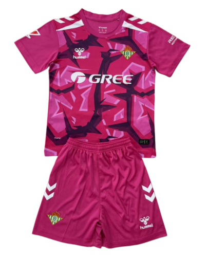 2026-27 Kids Real Betis Pink Goalkeeper Soccer Jersey