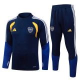 2026-27 Mens Boca Juniors Royal Blue Half Pull Training Suit  B26102#