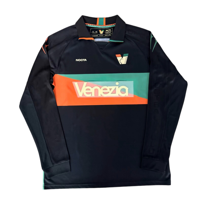 2026-27 Mens Venezia FC Home Black Long Sleeve Soccer Jersey