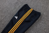 2026-27 Kids Real Madrid Cyan Long Pull Training Suit E26146#