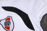 2026-27 River Plate White Half Pull Training Suit B26101#