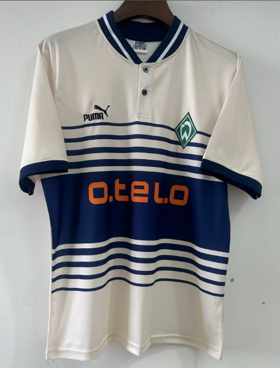 1998 Werder Bremen Away Retro Soccer Jersey