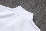 2026-27 Kids Real Madrid White Long Pull Training Suit E26148#