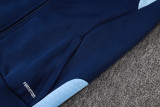2026-27 Kids Ajax Royal Blue Long Pull Training Suit  E26144#