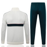 2026-27 Mens Real Madrid Beige Long Pull Training Suit  A26092#
