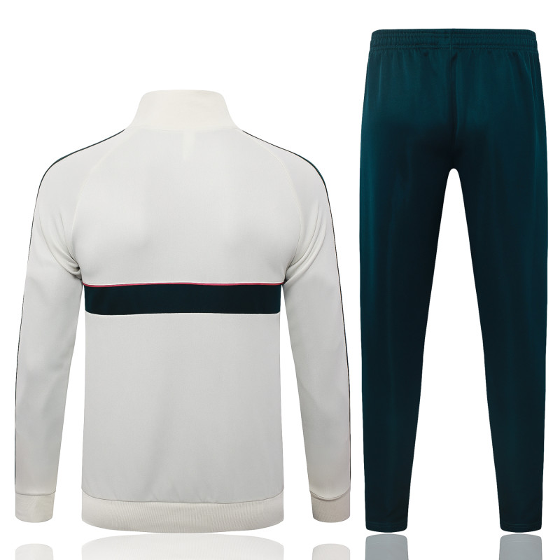 2026-27 Mens Real Madrid Beige Long Pull Training Suit  A26092#