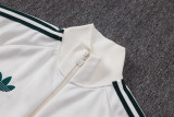 2026-27 Mens Real Madrid Beige Long Pull Training Suit  A26092#