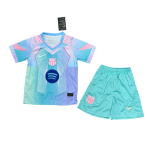 2026-27 Kids Barcelona Green Special Edition Soccer Jersey