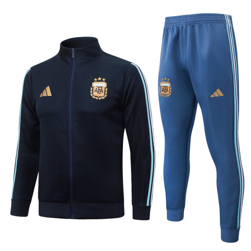 2026-27 Argentina Royal Blue Long-Pull Training Suit   A26090#