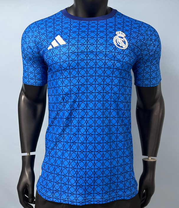 2026-27 Real Madrid Blue Pre Match Player Version Soccer Jersey